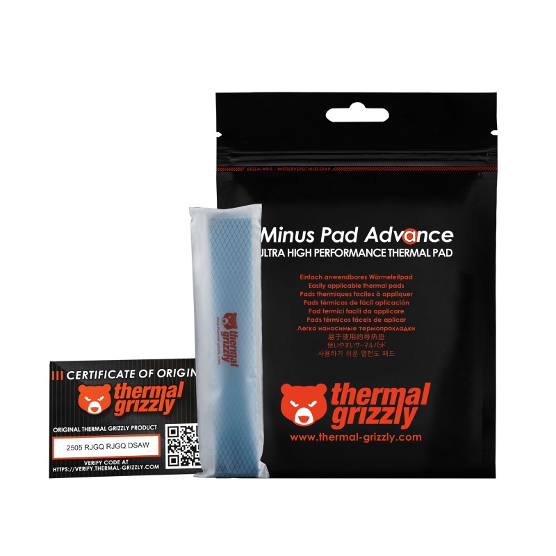 Thermal Pad Minus Pad Advance Thermal Grizzly - 120x20x0.5 mm 4pcs