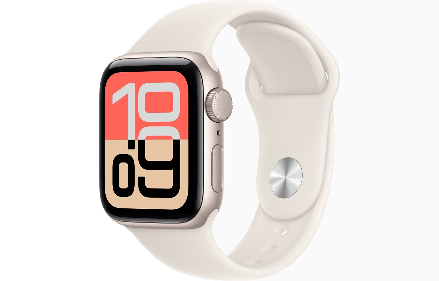 Apple Watch SE3 GPS 40mm Starlight Aluminium Case with Starlight Sport Band S/M