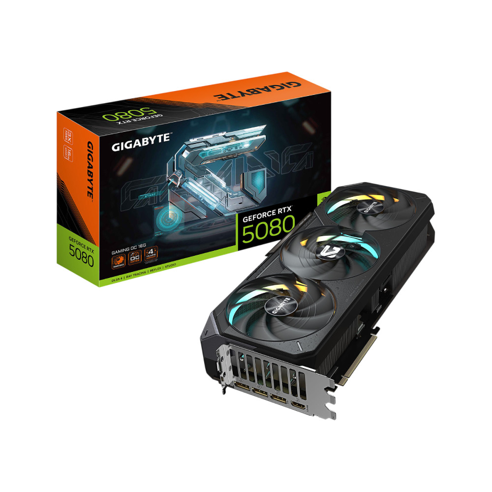 Gigabyte GeForce RTX 5080 GAMING OC 16GB GDDR7 HDMI/3xDP/DX12U/PCIe 5.0/WINDFORCE 3X