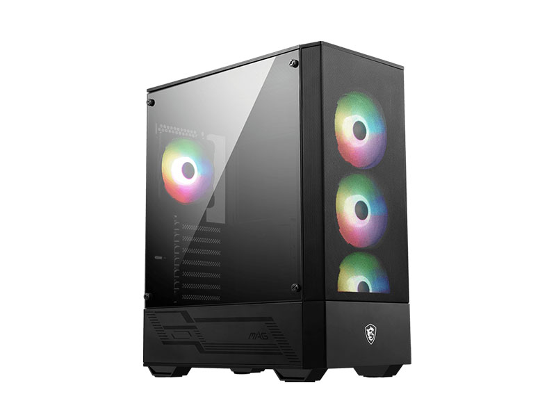 ATX Mid Tower Case MSI MAG FORGE 112R ARGB w/2xUSB 3.2, 4x 120mm Fans