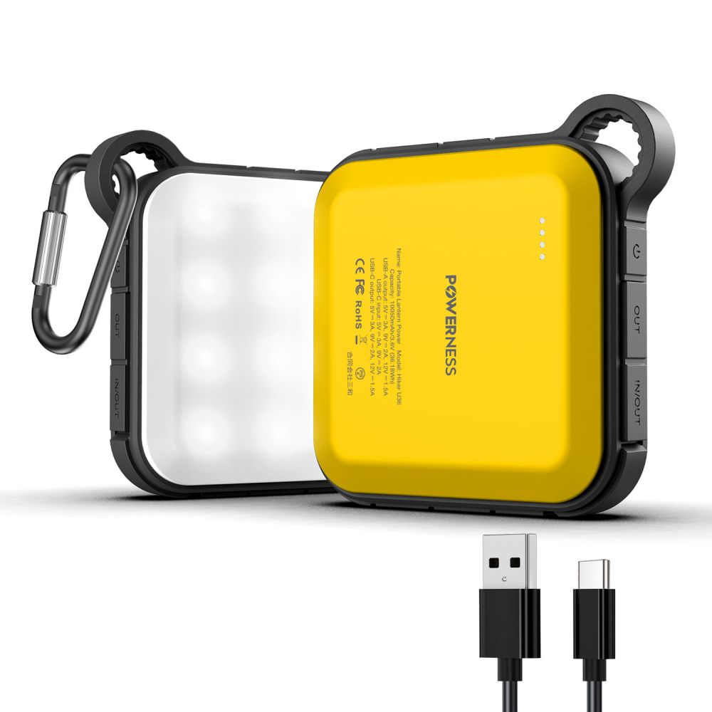 Power Bank Powerness Hiker U36 10050mAh Water Proof Campling Light