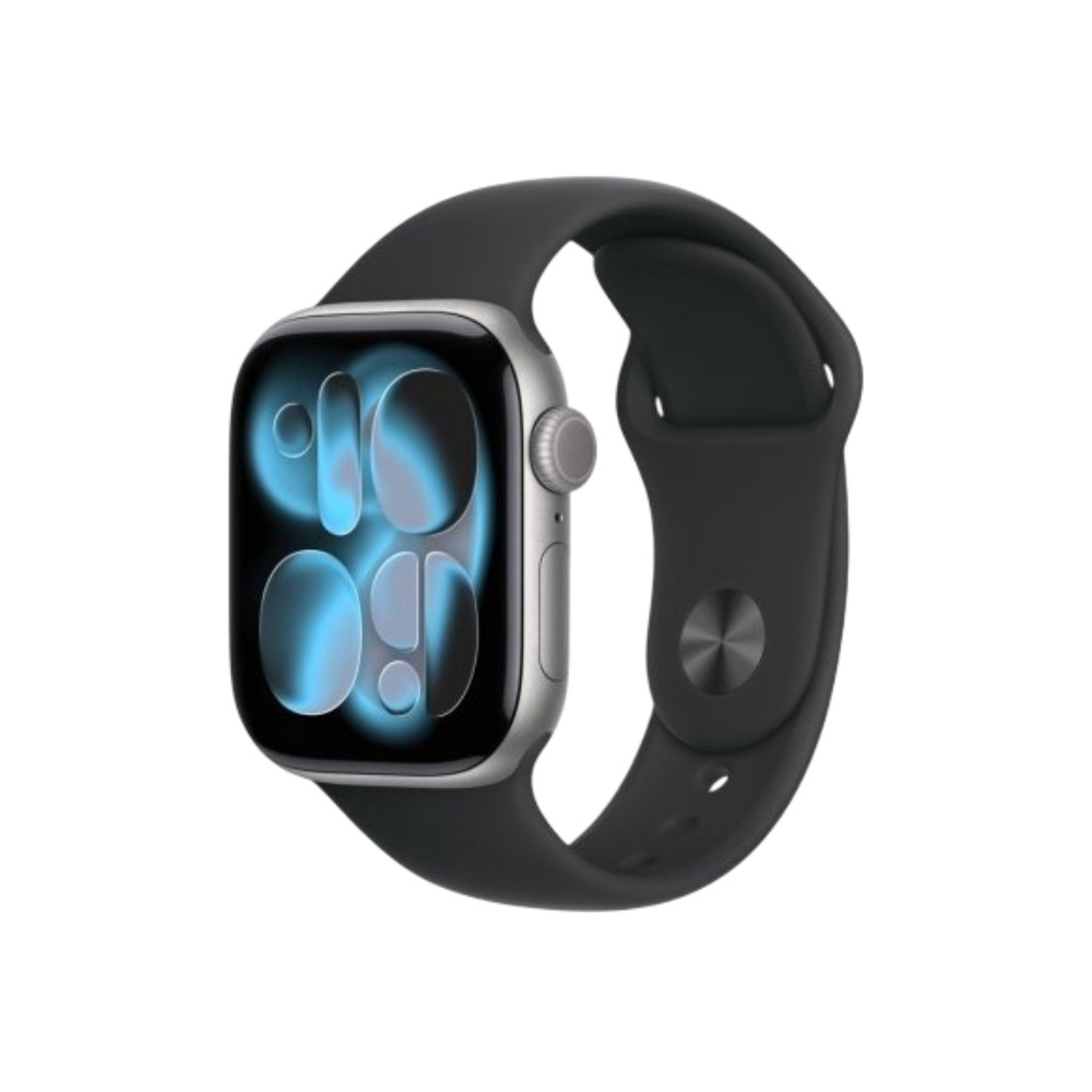 Apple Watch S11 GPS 42mm Space Grey Aluminium Case with Black Sport Band - S/M
