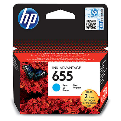 Cart. HP DJ 655 Cyan 3525/4615/4625/5525/6525