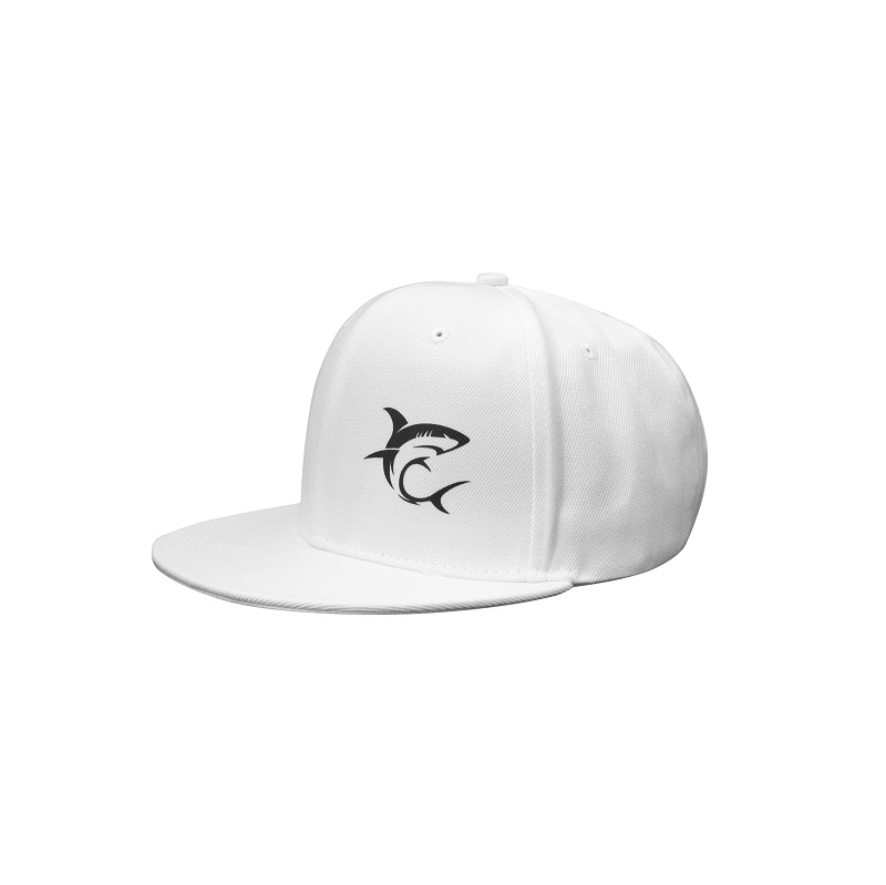 White Shark Snapback Cap White
