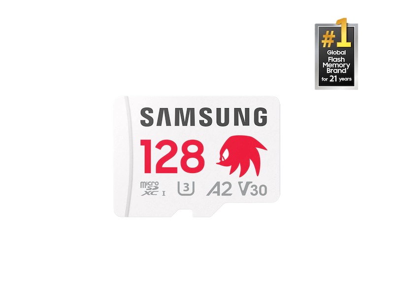 Secure Digital Micro Samsung 128GB SDXC PRO Plus Sonic The Hedgehog 180R/130W U3 V30 A2