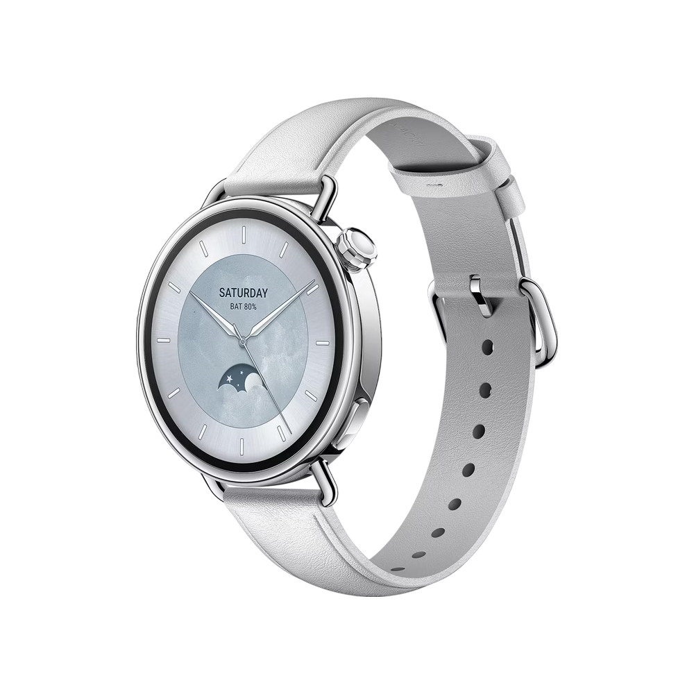 Xiaomi Mi Watch S4 41mm White w/Leather Strap