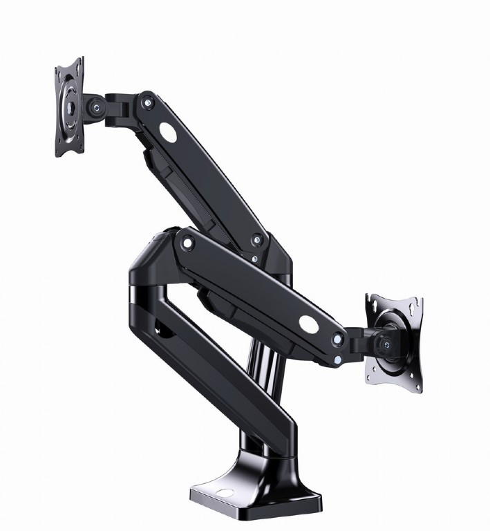 Monitor Desktop Stand Gembird for 2 Monitors Full Motion Black