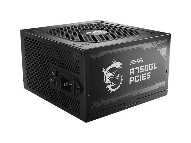 PSU 750W MSI MAG A750GL PCIE5 80 PLUS Gold Modular 12VHPWR