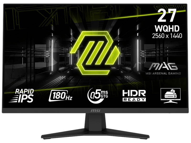 Monitor 27" MSI MAG 274QF Gaming Rapid IPS, 180Hz, 0.5ms, 2560x1440 WQHD, HDMIx2, DP, Tilt, VESA