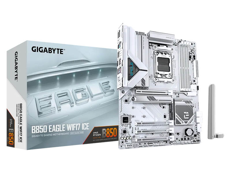 MB Gigabyte B850 EAGLE WIFI7 ICE DDR5 AM5 8200MHz OC/3xM.2/BT5.4/2.5GBit/Type-C/PCIe 5.0/DP/HDMI