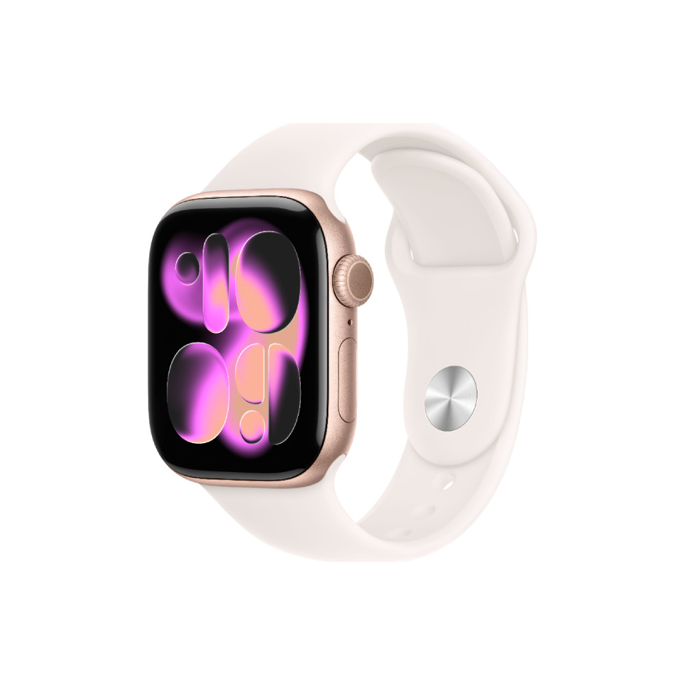 Apple Watch S11 GPS 42mm Rose Gold Aluminium Case with Light Blush Sport Band - S/M