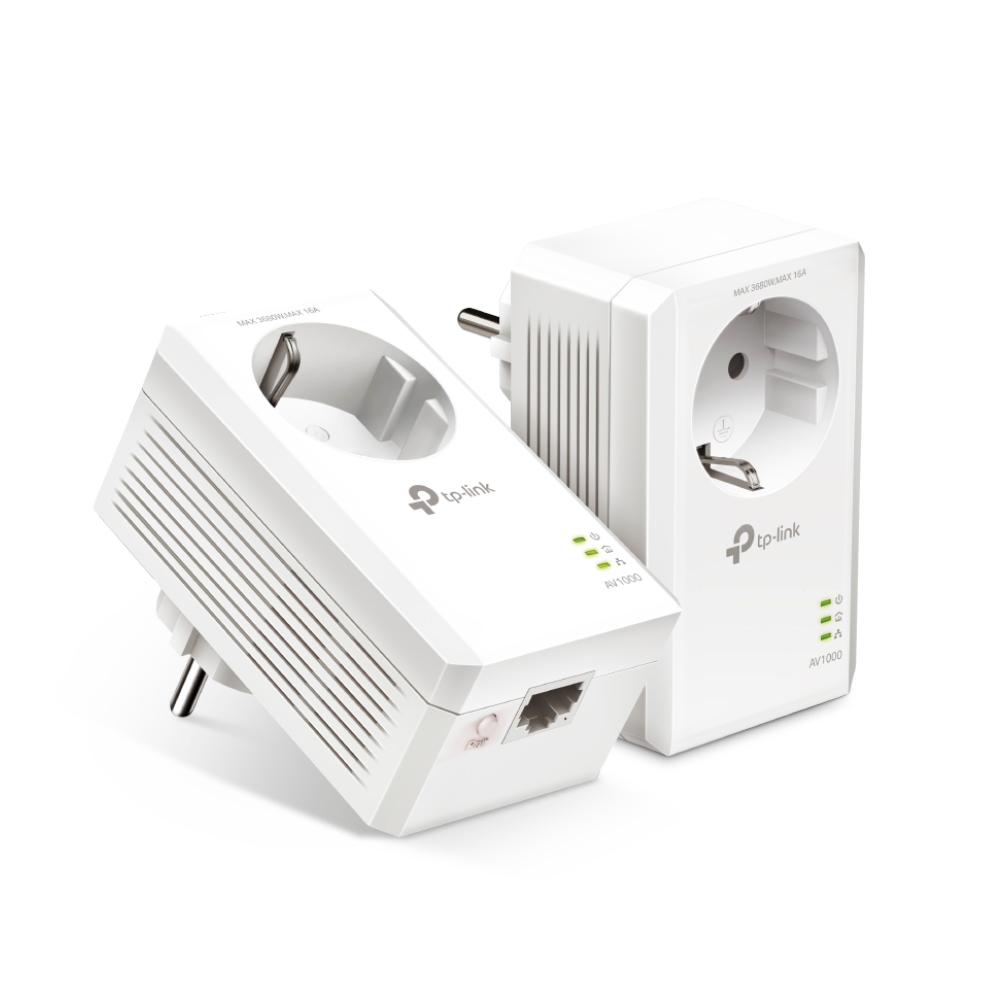 TP-Link AV1000 Gigabit Passthrough Powerline Adapter TL-PA7017P KIT