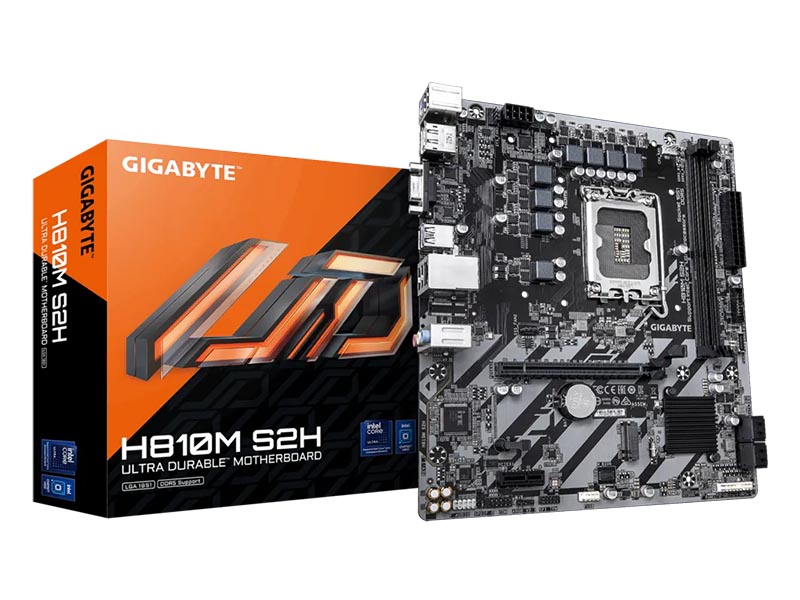 MB Gigabyte H810M S2H DDR5 LGA1851 6400MHz/SATA3/M.2/USB3.2/Gbit LAN/PCIe 4.0/HDMI/DP/VGA