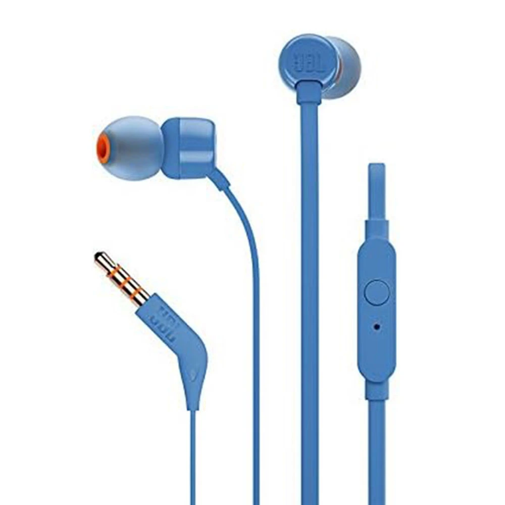 Earphones JBL T110 w/microphone Blue