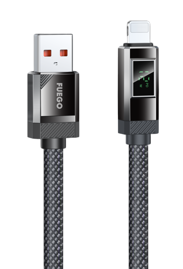 Кабел Fuego (Type A to Lightning) 1.2m (FG2L) Black