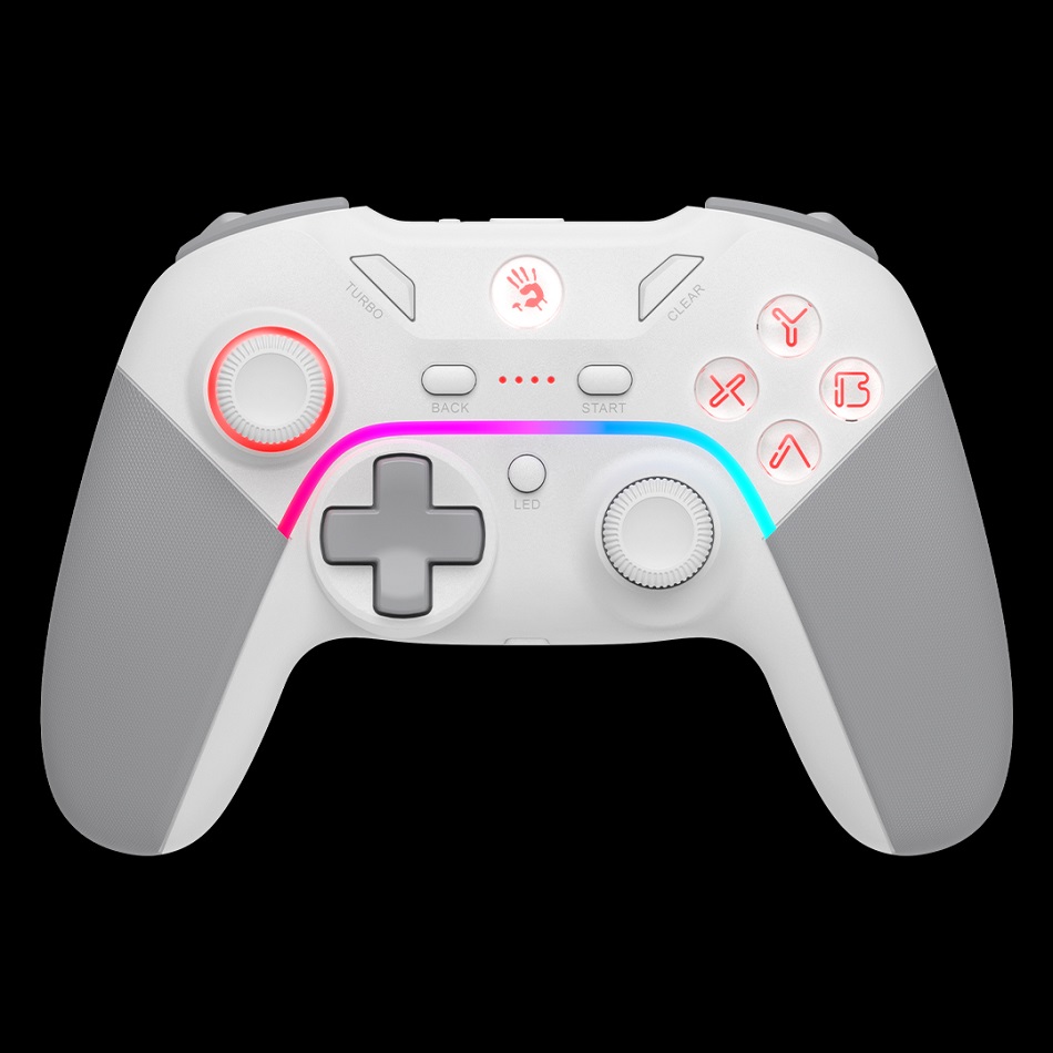 Game Pad A4 Bloody GPW70 Wireless Sports White RGB for PS3/PC/Switch/Android