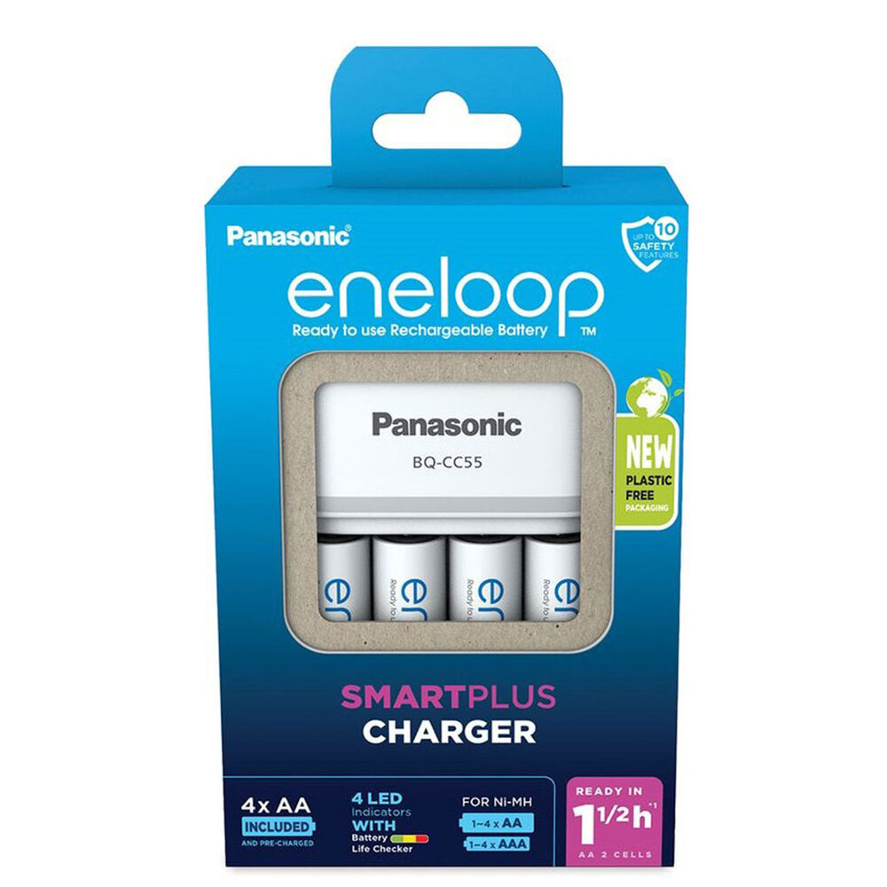 Battery Quick & Smart Charger Panasonic Eneloop (2h) 4xAA 1900mAh