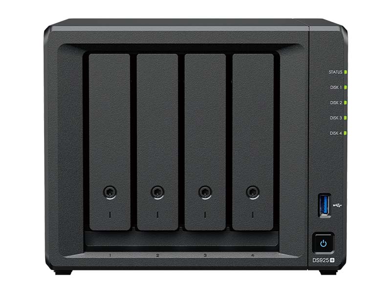 Synology NAS Disk Station DS925+ 4-Bay 64-bit Quad-core 2.2GHz/4GB DDR4