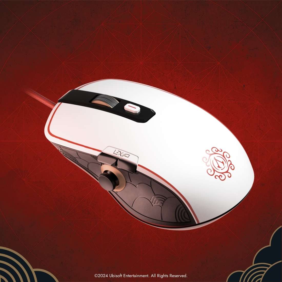 Mouse Wired Lexip x Ubisoft Assassins Creed Shadows w/Knob and Ceramic Glides