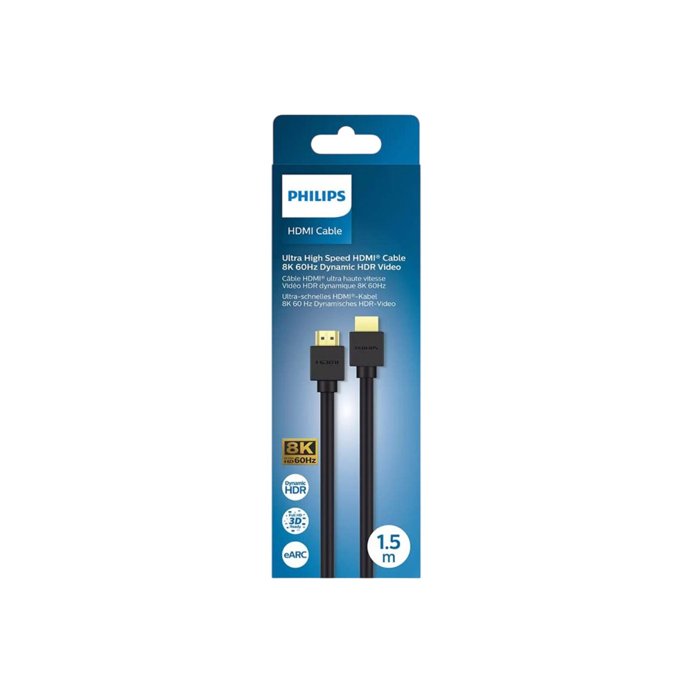Cable HDMI M/M 1.5m v.2.1 8K 60Hz Ultra HD HDR Philips
