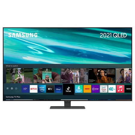 TV Samsung 65"QE65Q80AATXXH QLED 4K Smart HDMIx3/USBx2/Opt./WiFi/DVB-CS2/DTS