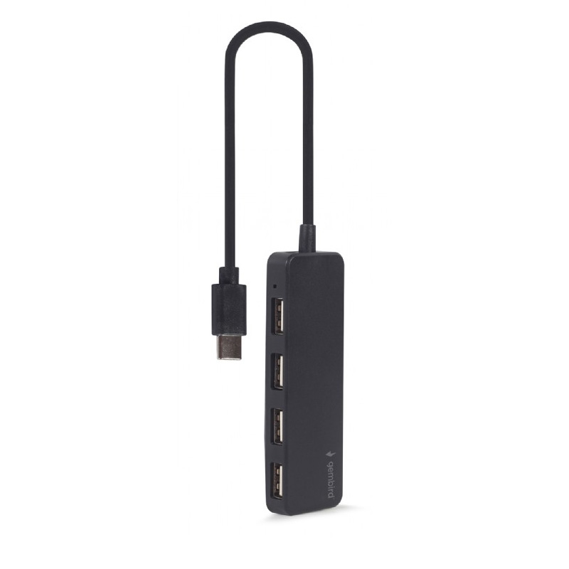 USB HUB 2.0 4-Port Type-C Gembird Black