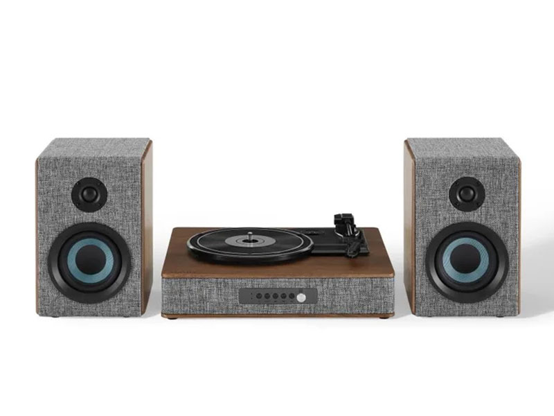 Turntable Crosley ARIA Record Player w/Speakers Gray