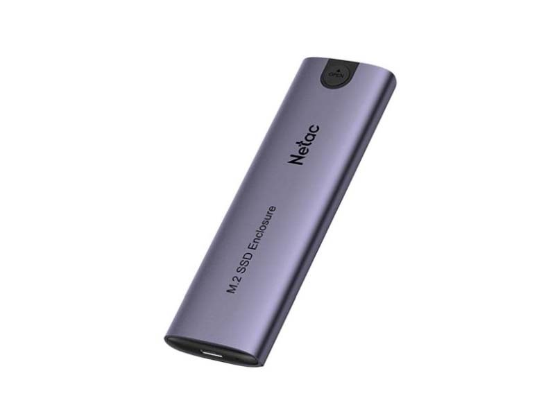 External Rack for SSD NVMe M.2 PCIe/SATA SSD Netac USB 3.1 Gen2 Type-C/Type-A