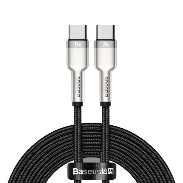 Cable USB 2.0 Type-C to Type-C 2m Baseus Cafule Series PD 100W Metal Black