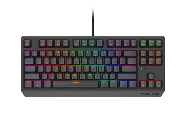 Keyboard Genesis Gaming Thor 230 TKL Lite Hot Swap Mechanical Outemu Red Switch RGB Black