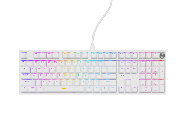 Keyboard Genesis Gaming Thor 404 Hot Swap Mechanical White Outemu Peach Silent Switch