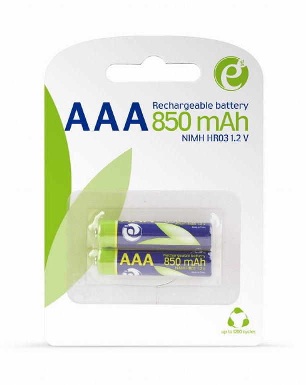 Batteries 850mAH Rech. NI-MH AAA 2 pack EnerGenie Instant