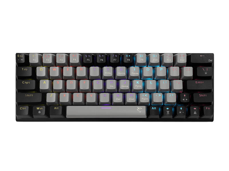 Keyboard White Shark Gaming Wakizashi 2 60% Mechanical RGB Grey/Black Red Switch