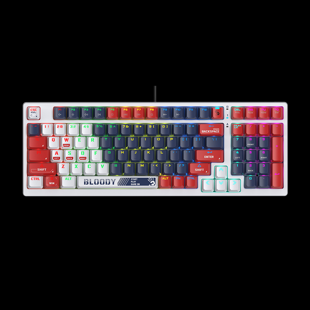 Keyboard A4 Bloody Gaming S98 Mechanical RGB Sports Navy BLMS Red Switch