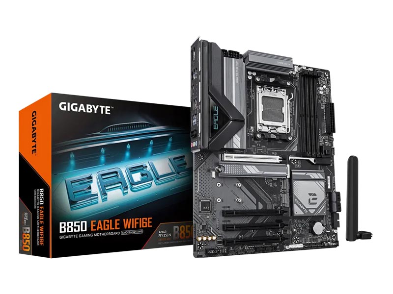 MB Gigabyte B850 EAGLE WIFI6E DDR5 AM5 8200MHz OC/3xM.2/BT5.3/Gbit LAN/Type-C/PCIe 5.0/DP/HDMI