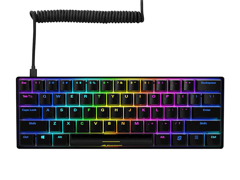 Keyboard Sharkoon SKILLER SGK50 S4 60% Black Mechanical Gaming w/RGB Illumination - Red Switch