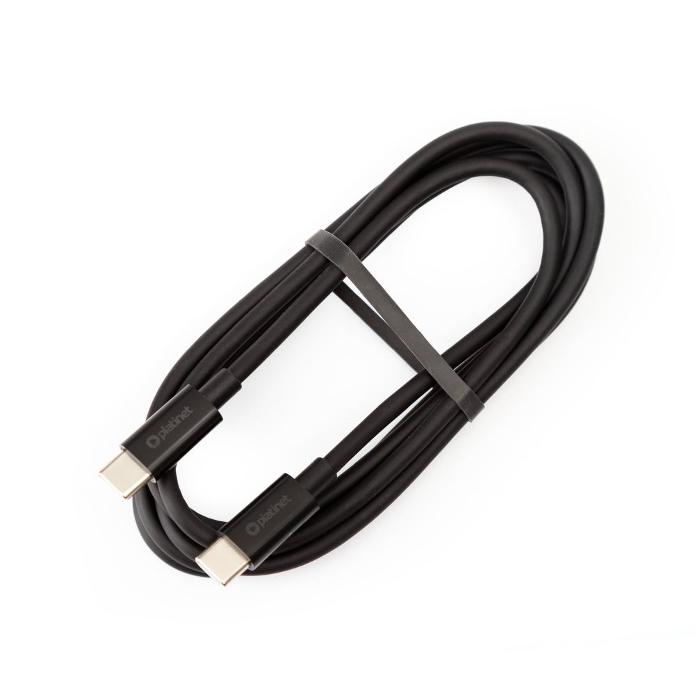 Cable USB 2.0 Type-C to Type-C 1.5m Platinet 5A 100W PD3.0 Black