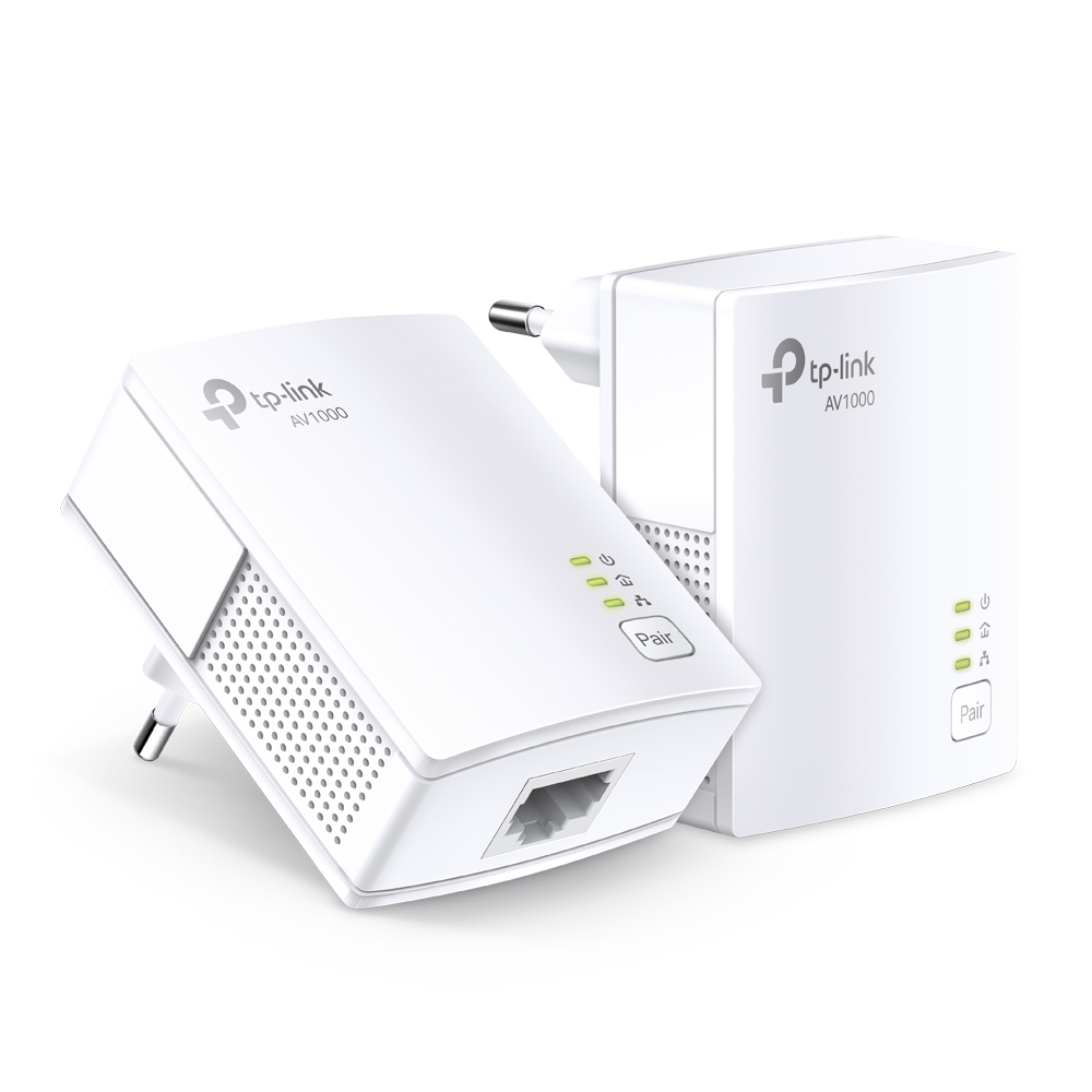 TP-Link AV1000 Gigabit Passthrough Powerline Adapter TL-PA7017 Starter KIT