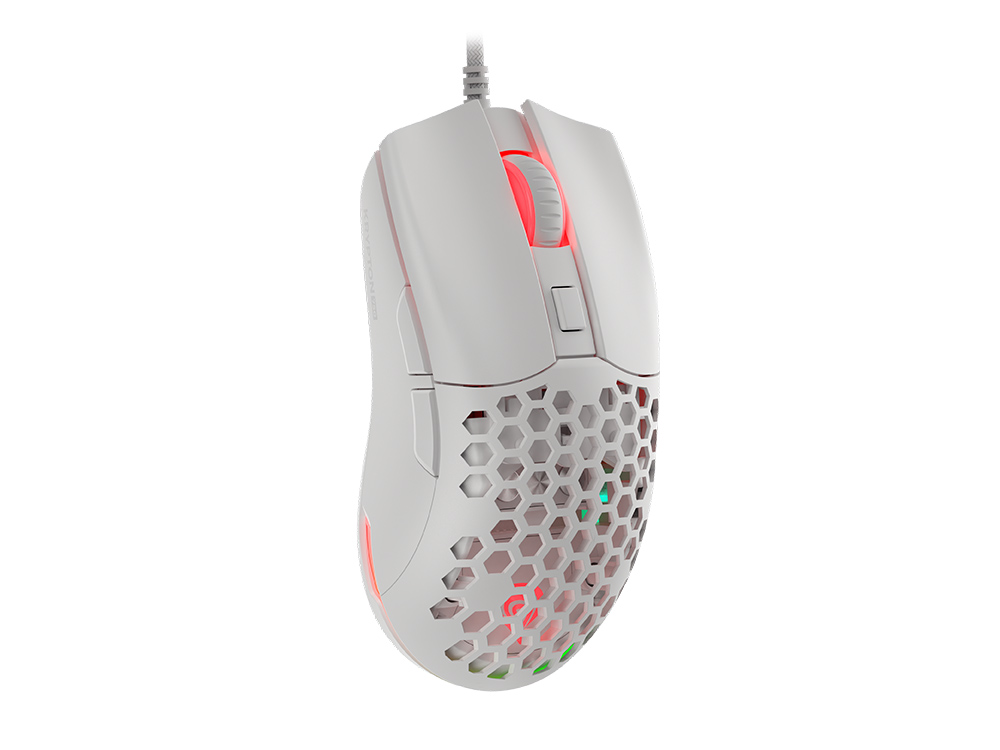 Mouse Genesis Gaming Krypton 750 8000DPI RGB Ultralight w/Software White