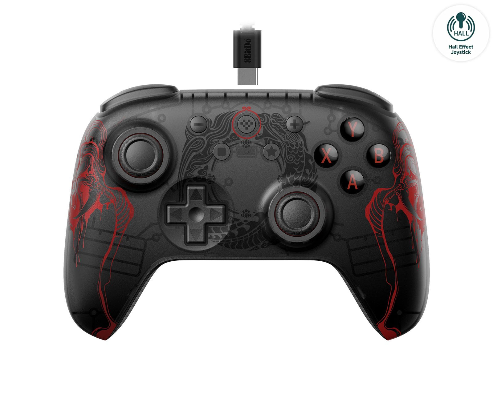 Wired Controller for PC/Android 8BitDo Ultimate 2C Black Myth Wu Kong (w/ Hall Effect Joysticks)