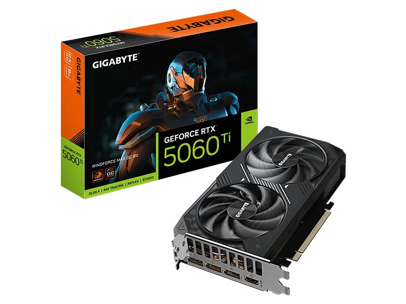 Gigabyte GeForce RTX 5060 Ti WINDFORCE MAX OC 8GB GDDR7 HDMI/3xDP/DX12U/PCIe 5.0