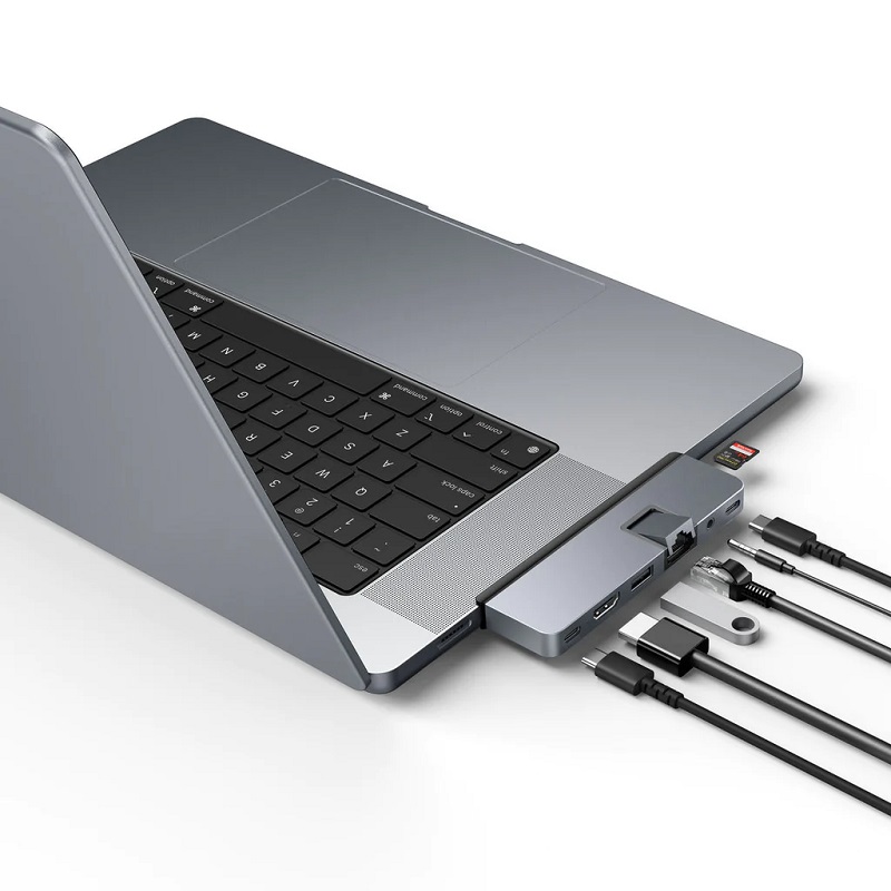 USB-C HUB Hyper DUO PRO 7in2 HDMI/1XUSB/1XUSB-C/1xThunderbolt 4/MicroSD/Ethernet/Audio Jack