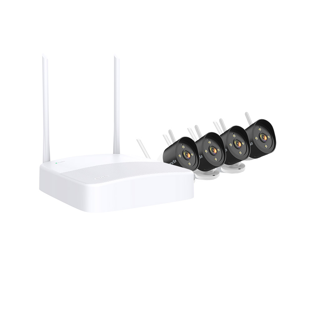 Tenda 4 Channel Wireless 2K Video Security Kit K4W-3TC