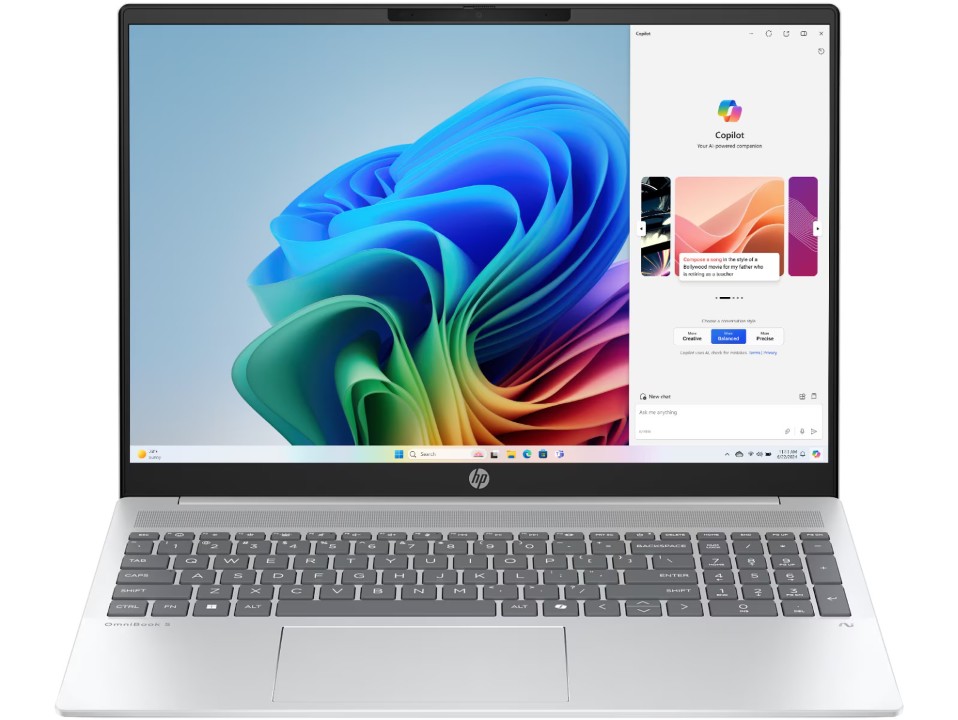 Notebook HP OmniBook 5 Ultra 5 225U/16GB/512GB/16" 2K (1920x1200) IPS/Silver