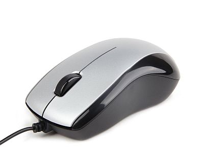 Mouse Gembird MUS-U-002 Optical Black & Silver 1000DPI USB