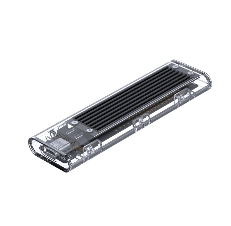 External Rack USB 3.1 for M.2 Drive NVMe Gembird Transparent