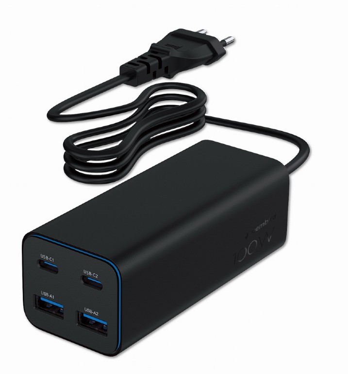 USB Universal Power Charger Gembird 4 port 100W