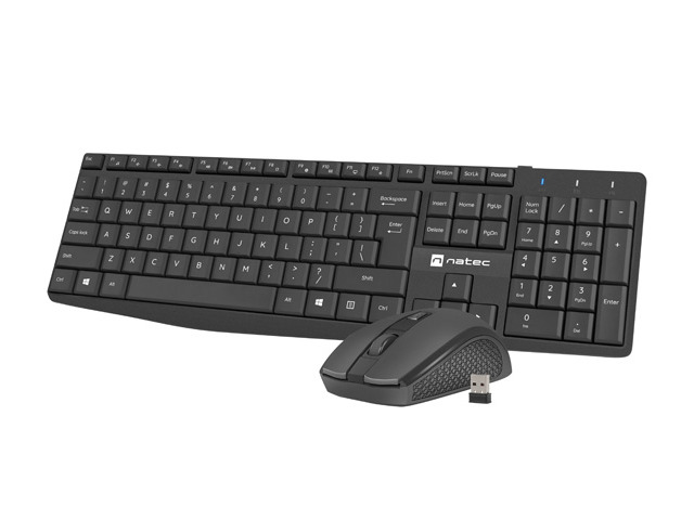 Keyboard Natec Wireless Squid Multimedia w/Mouse 1600dpi