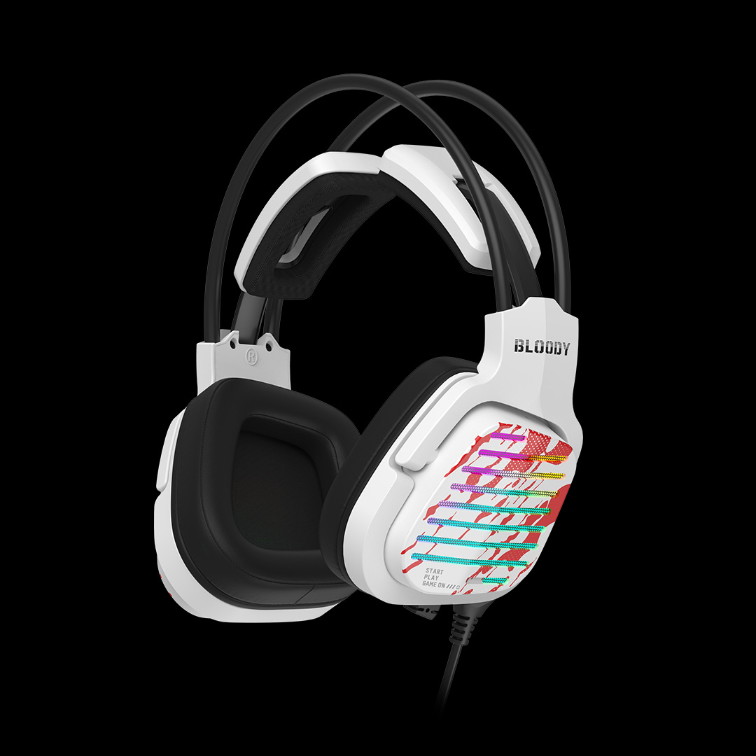 Headphones A4 G565 Bloody Gaming 7.1 RGB Energy White