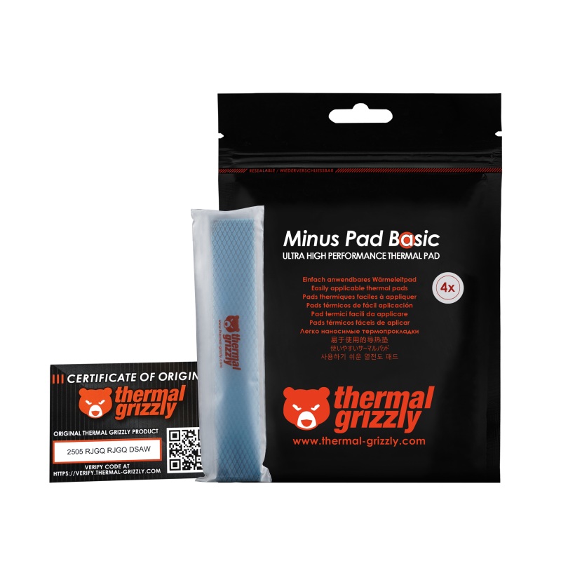 Thermal Pad Minus Pad Basic Thermal Grizzly - 120x20x0.5 mm 4pcs